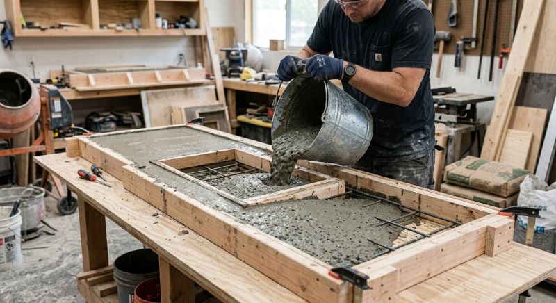 Cement Countertop Installation in Marin County, CA